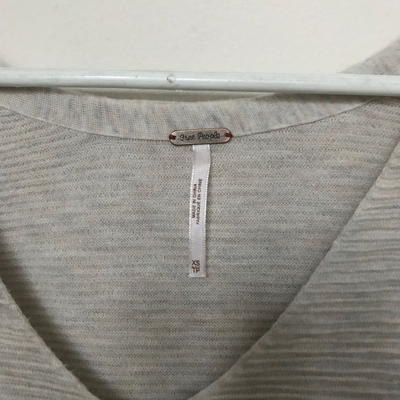 Free People Starman Ribbed Knit Pullover belle sleeves - Picture 6 of 6